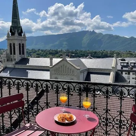 Cosy, Hyper Centre D'aix, Vue Montagnes, Proche Thermes *